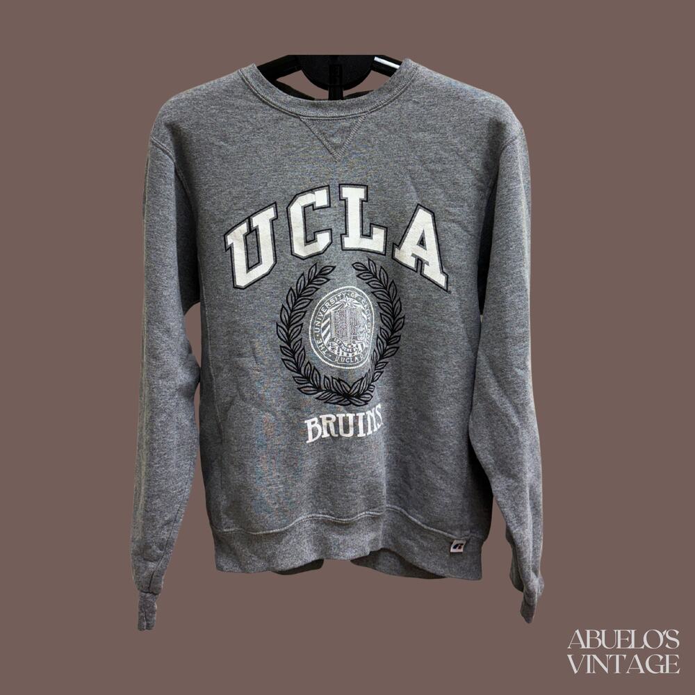 Russell Athletic UCLA Crewneck Sweatshirt | Gray Graphic | Size S | Vintage